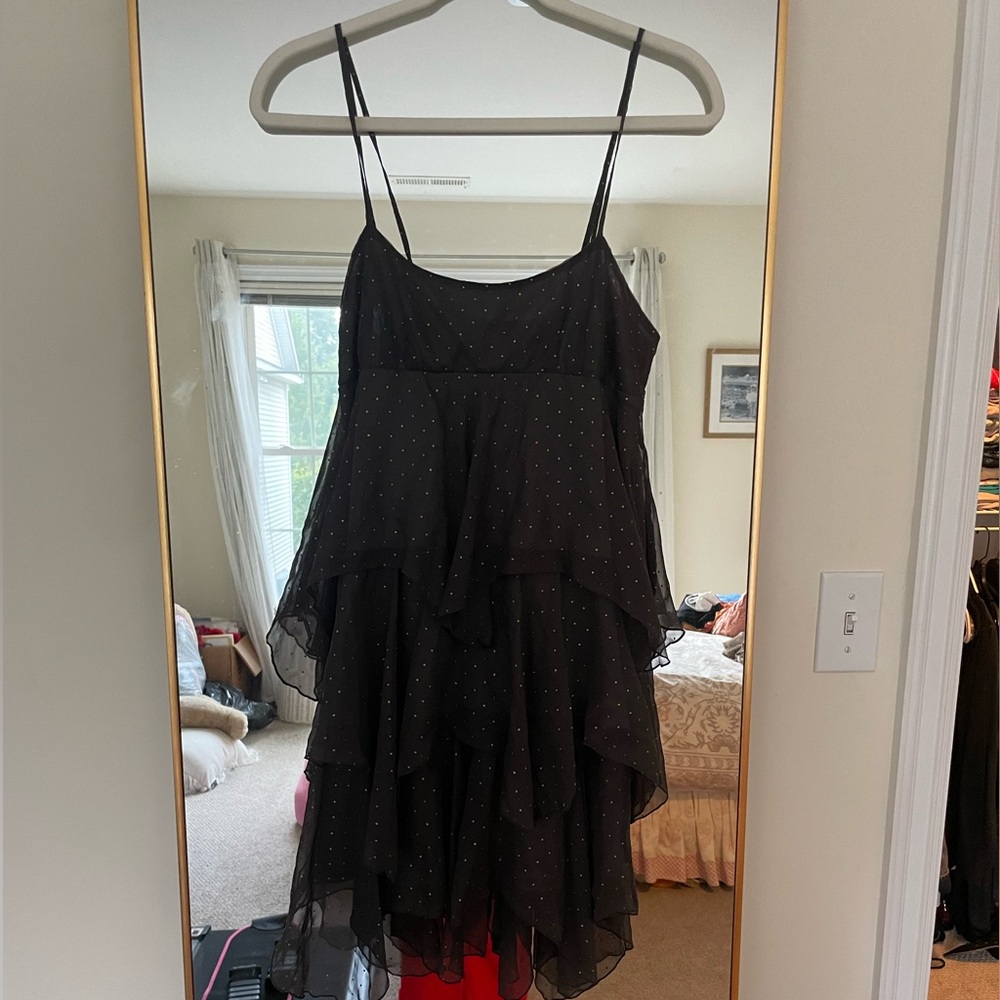 Free People Layered Dress with Polka Dots